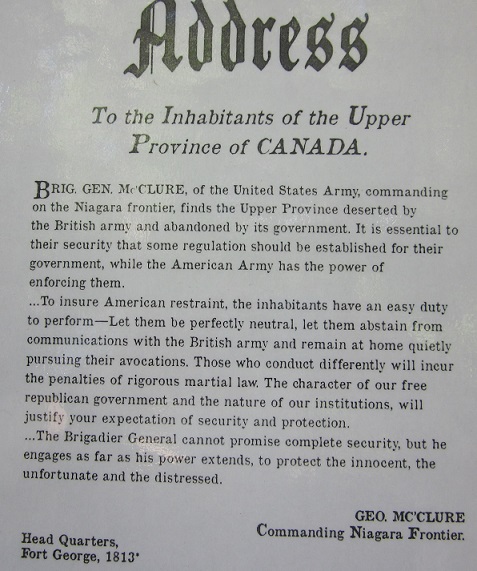 Address to the Inhabitants of the Upper Province of Canada