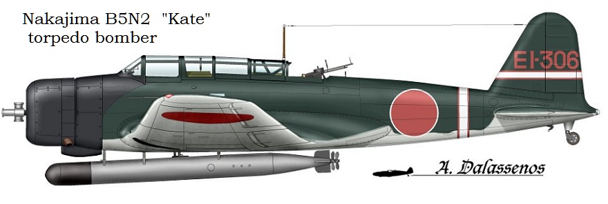 Kate torpedo bomber